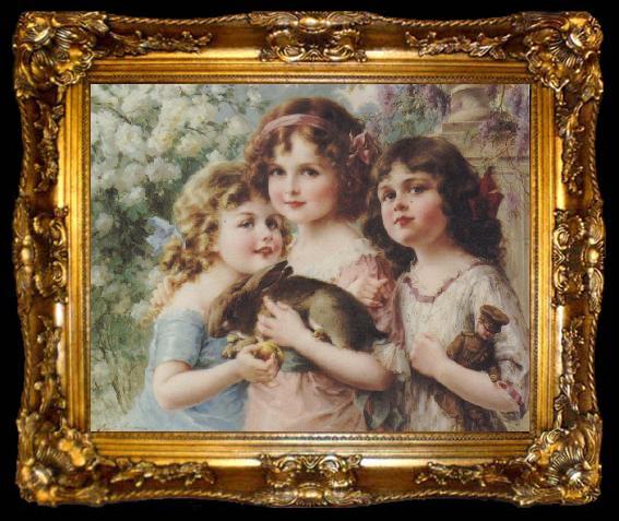 framed  Emile Vernon The Three Graces, ta009-2